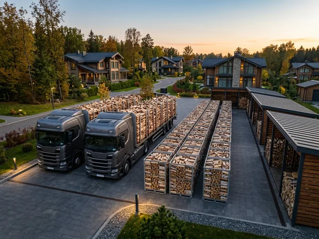 Дрова для коттеджного посёлка централизованно в Свердловском
